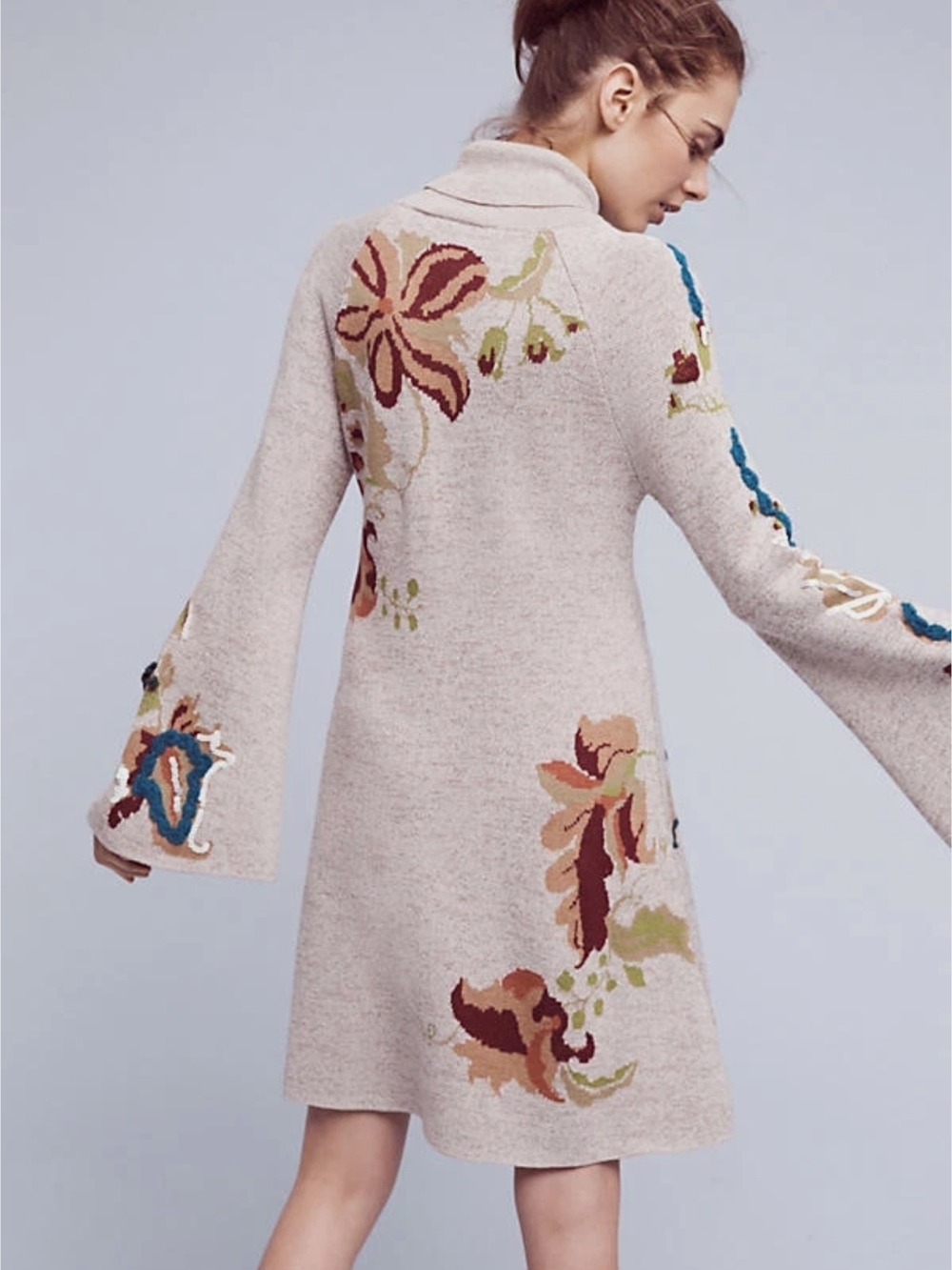 Anthropologie Knitted & Knotted Sweater Dress Women’s XS Petal Swing - Picture 3 of 11